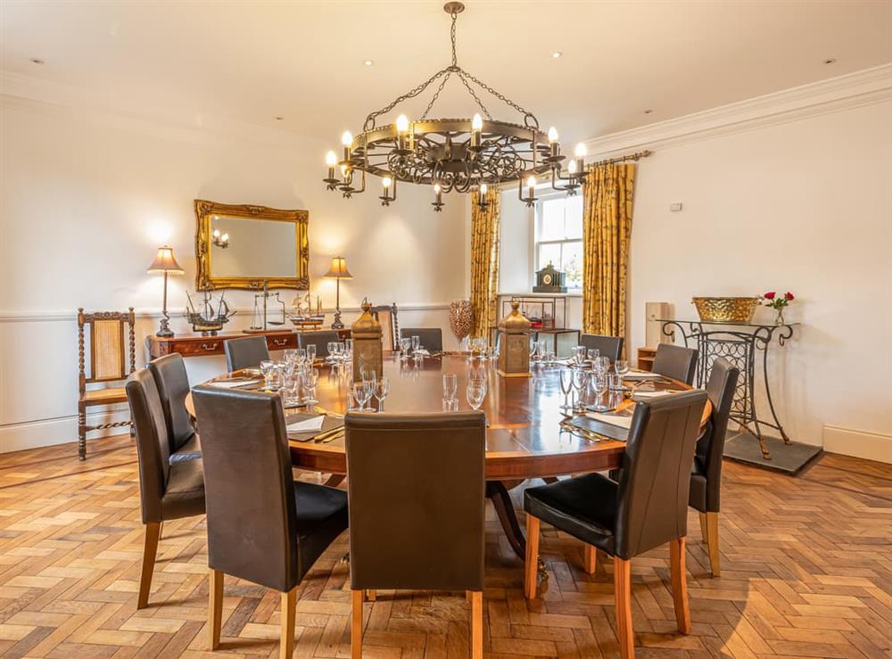 Dining room at East Wing in Auchterarder, Perthshire