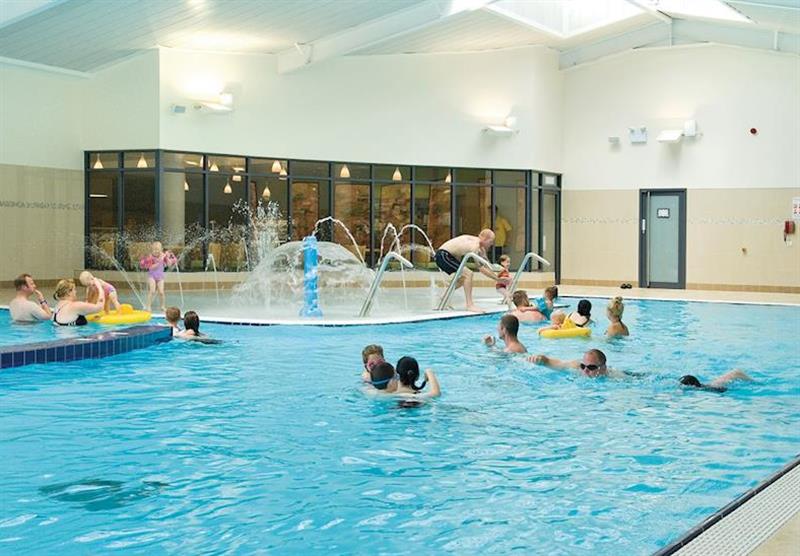 Indoor heated pool at Eastdon Estate in Dawlish, Devon