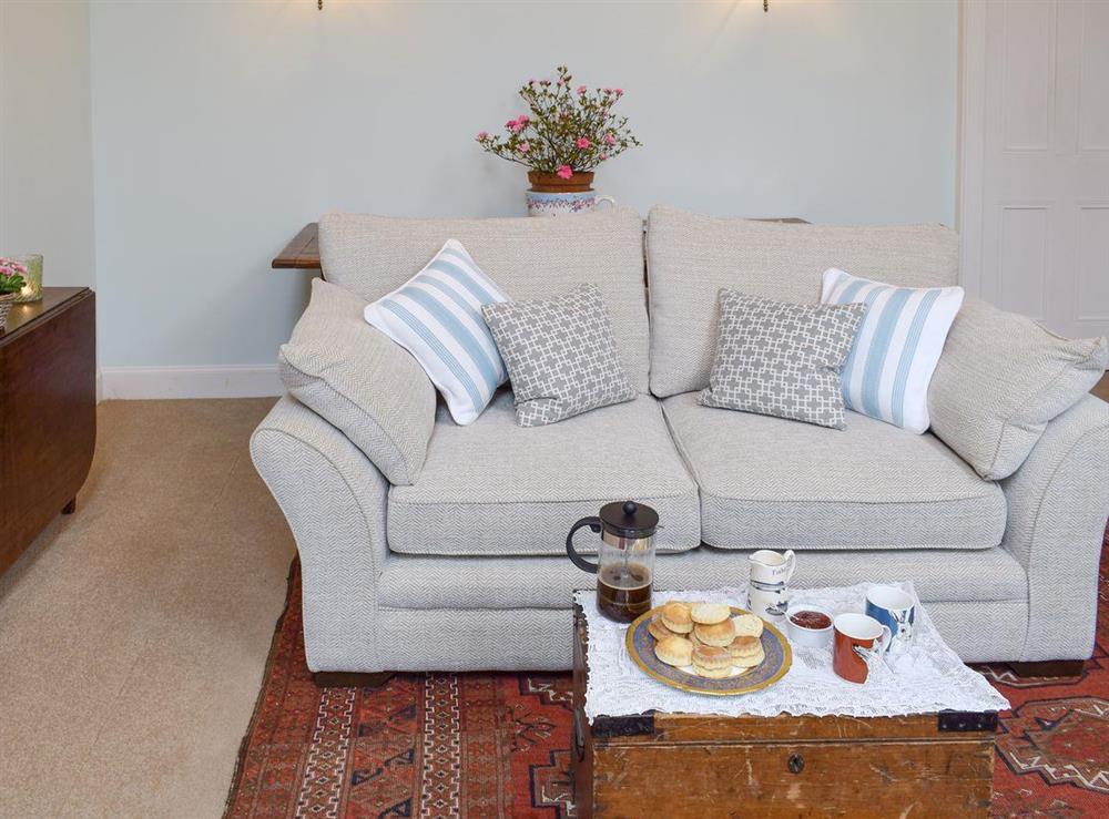 Comfortable living room at Easter Baldinnies in Dunning, near Perth, Perthshire