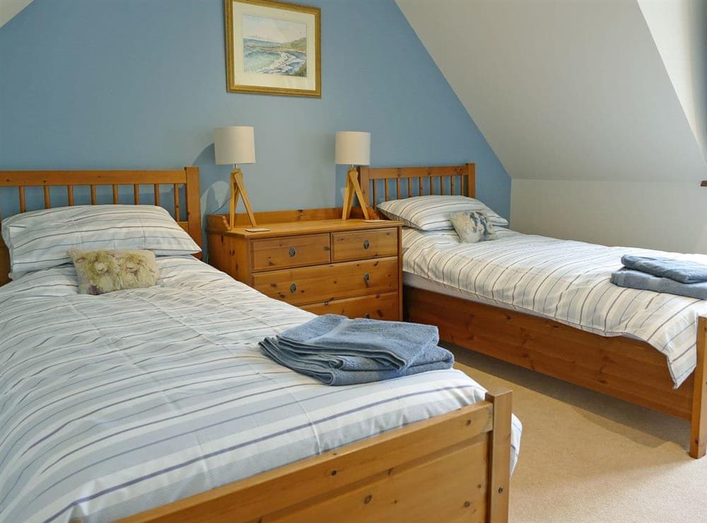 Twin bedroom at Easter Lettoch in Advie, near Grantown-on-Spey, Moray, Morayshire