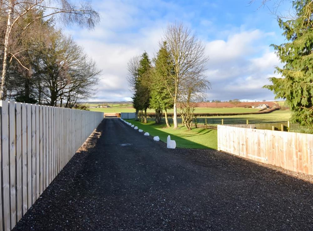 Driveway at Eastermoss in Methven, Perthshire