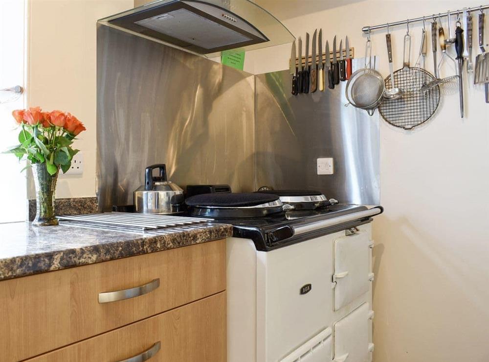 AGA range cooker in kitchen at Eastertown in Rothiemay, Huntly, Aberdeenshire