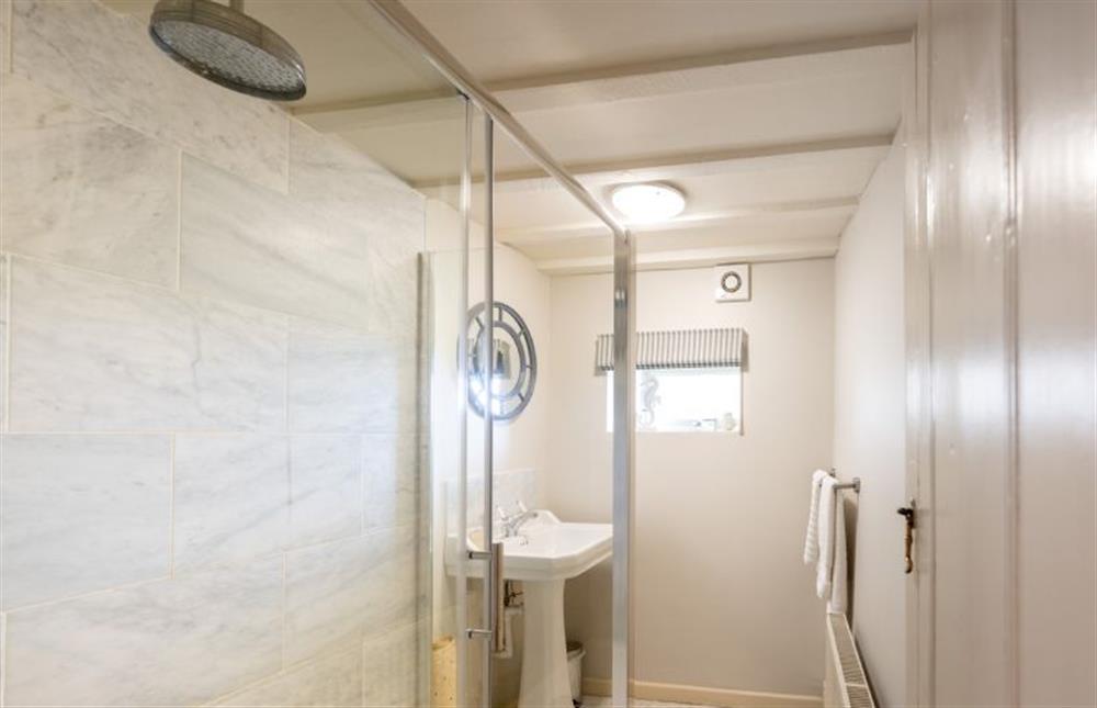 Ground floor: Shower room at Eastgate Cottage and Hideaway, Salthouse near Holt