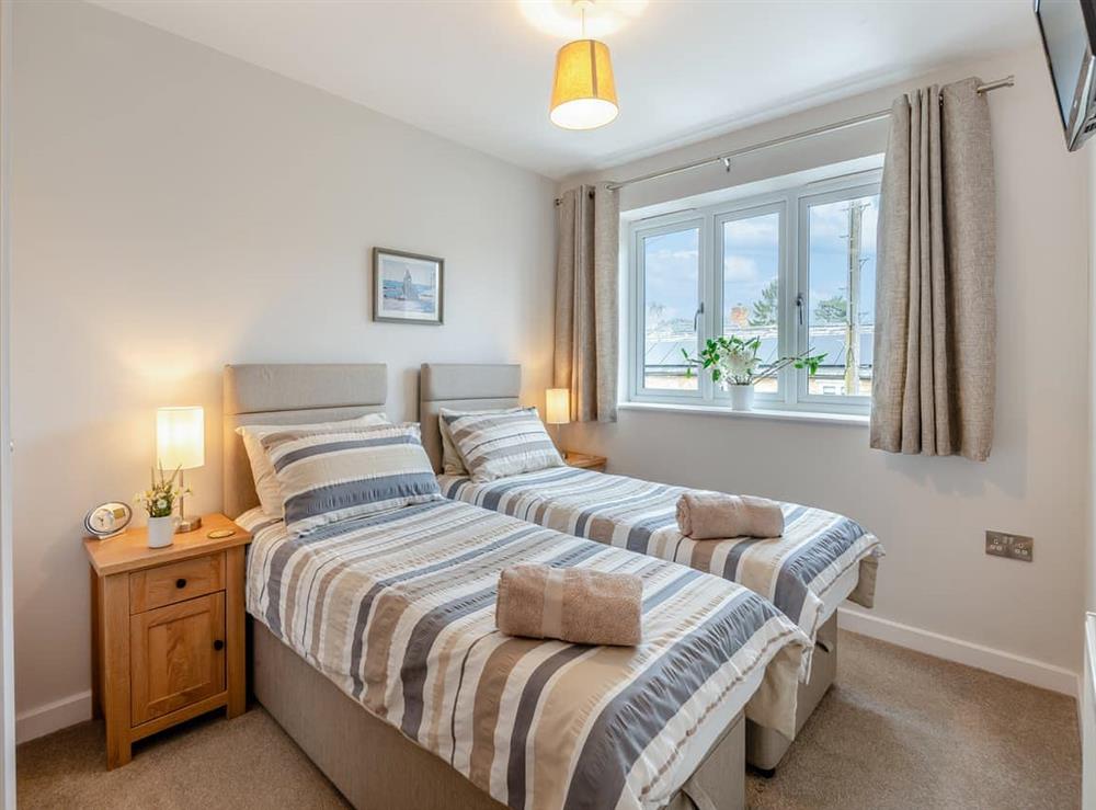 Twin bedroom at Eastgate House in Deeping St James, near Peterborough, Lincolnshire