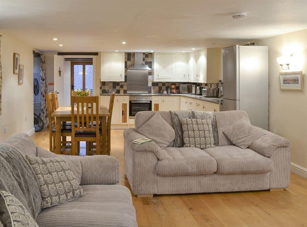 Attractive open-plan living space at Tawny Owl, 