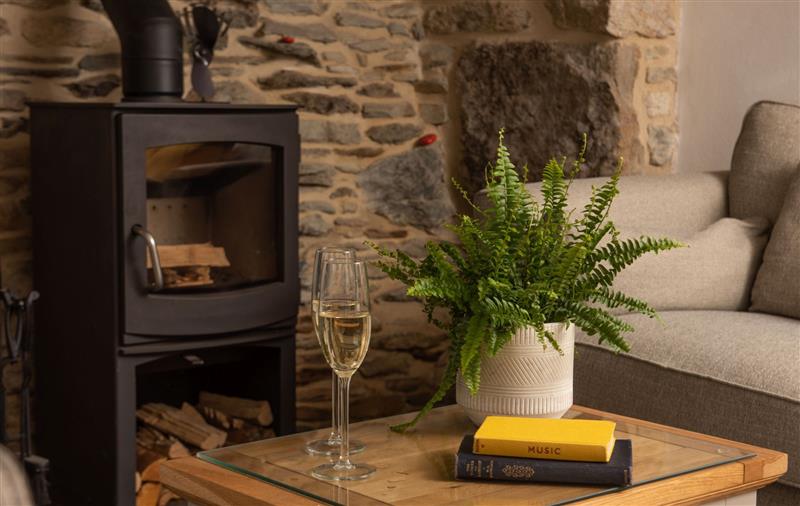 Relax in the living area at Eastleigh Cottage, Cornwall