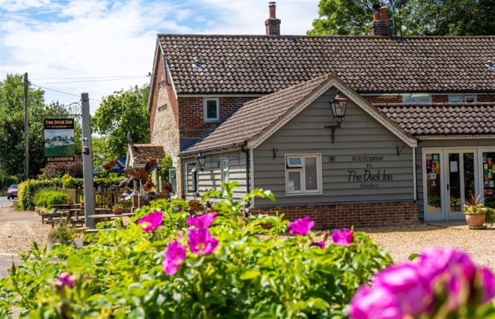 The award-winning Duck Inn is just across the duck pond at Eastmere Cottage, Stanhoe near Kings Lynn