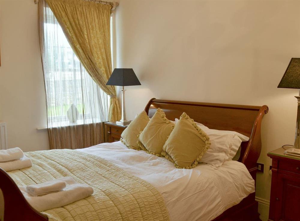 Comfortable double bedroom at Ebbe Retreat in Beadnell, Northumberland