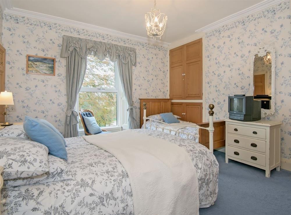 Triple bedroom at Edderside Hall in Edderside, Nr Allonby, Cumbria., Great Britain