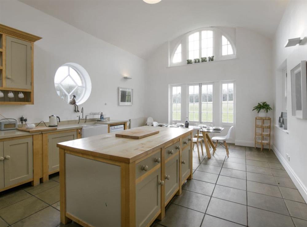 Light and airy kitchen and dining room at Eden in Broughton, near Skipton, North Yorkshire
