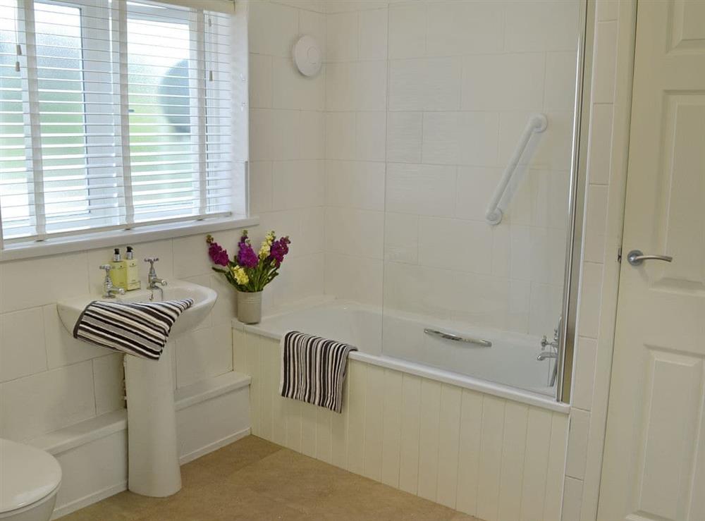 Well presented bathroom at Eden Cottage in Little Corby, near Carlisle, Cumbria