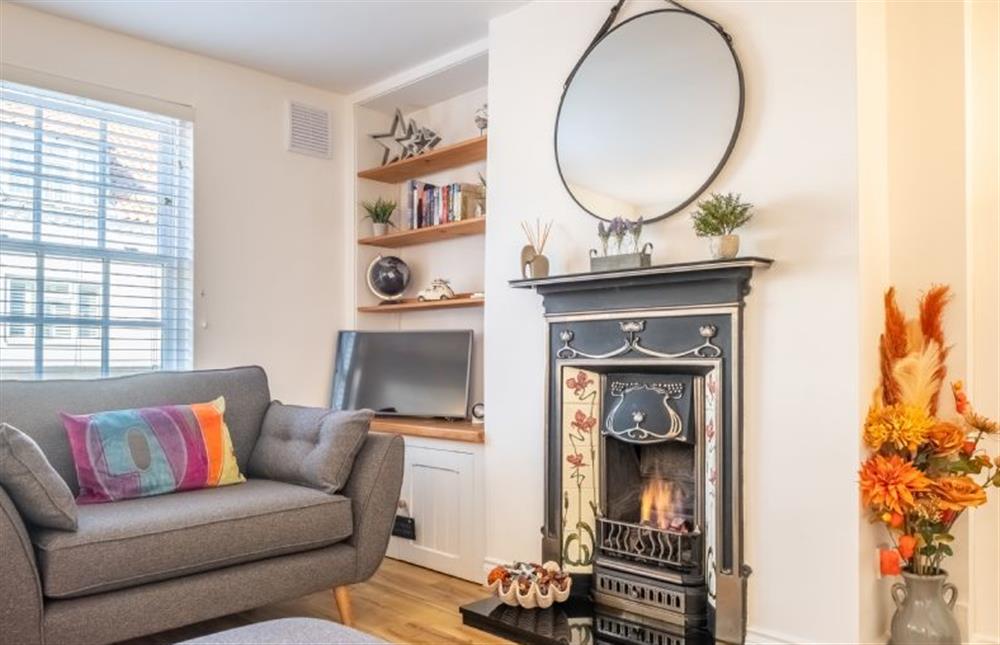 Sitting room with open gas fire