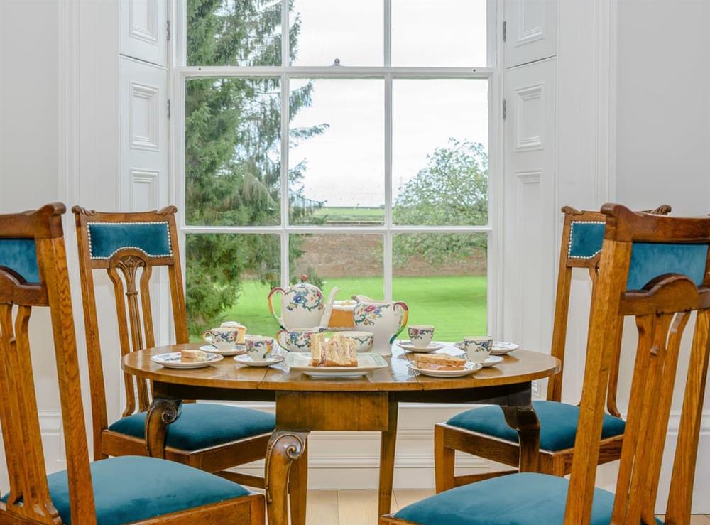 Charming dining area at Eden Grove in Crosby-on-Eden, near Carlisle, Cumbria