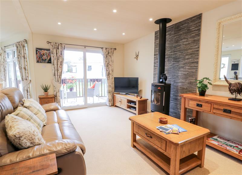 Relax in the living area at Eden Lodge, Castlewigg near Whithorn