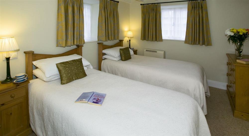 The twin bedroom at Edgcumbe in St Austell, Cornwall