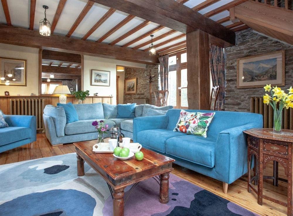 Living room (photo 3) at Edgecombe Barn in Bow Creek, Nr Totnes, South Devon., Great Britain
