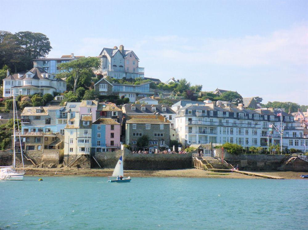 Edinburgh House sits above Salcombe overlooking the harbour and estuary (see grey house - top left)