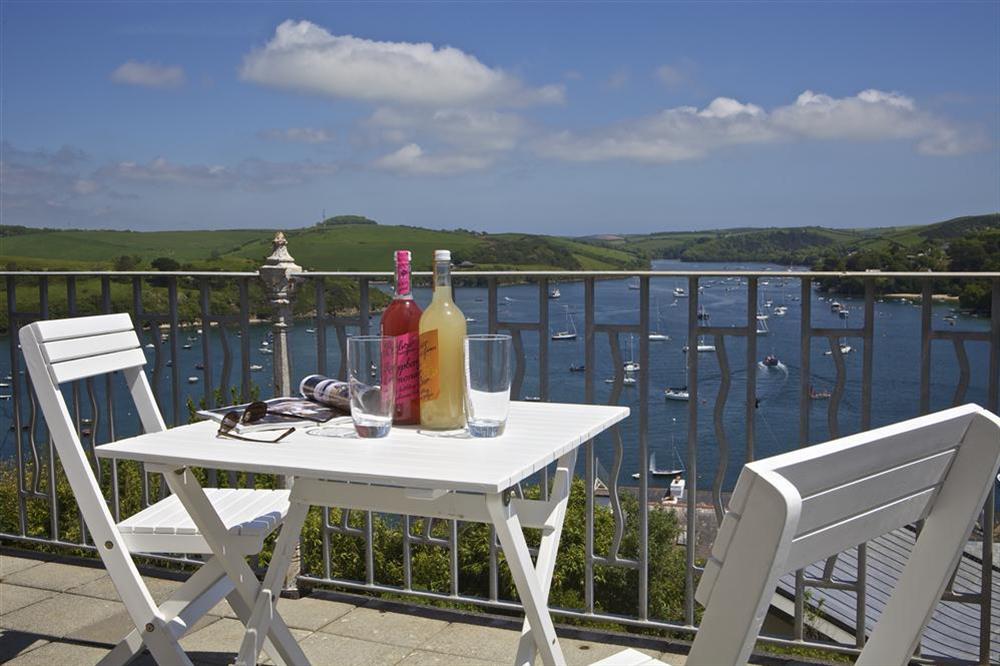 Enjoy the beautiful Salcombe estuary from the balcony at Edinburgh House in , Salcombe