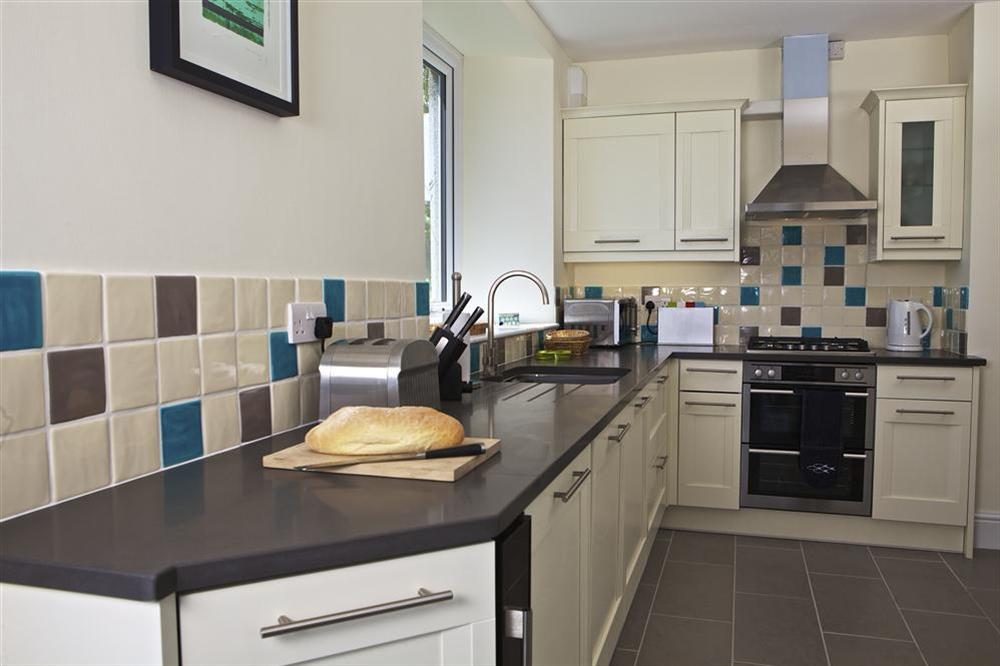 Lovely kitchen with modern units at Edinburgh House in , Salcombe