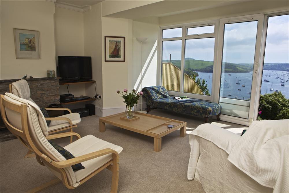 Spacious open plan dining/ living room with fantastic views of the estuary at Edinburgh House in , Salcombe