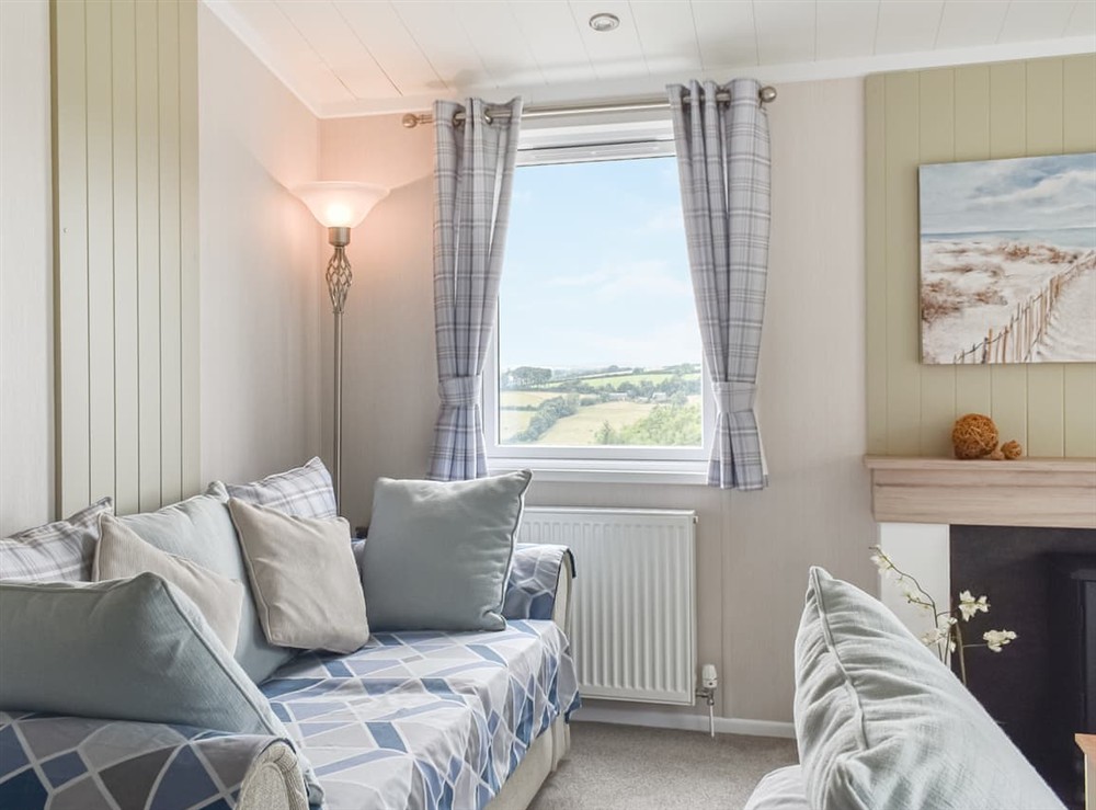 Open plan living space (photo 3) at Edmonton Lodge in Doublebois, near Liskeard, Cornwall