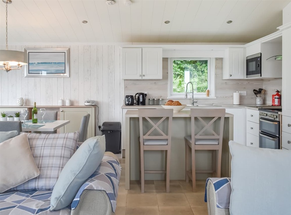 Open plan living space (photo 5) at Edmonton Lodge in Doublebois, near Liskeard, Cornwall