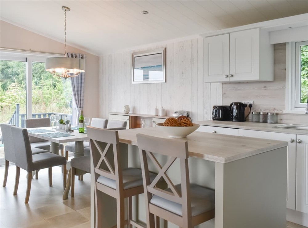 Open plan living space (photo 7) at Edmonton Lodge in Doublebois, near Liskeard, Cornwall