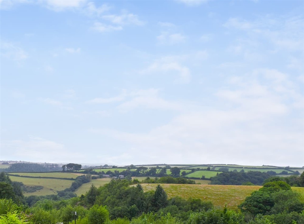 View at Edmonton Lodge in Doublebois, near Liskeard, Cornwall