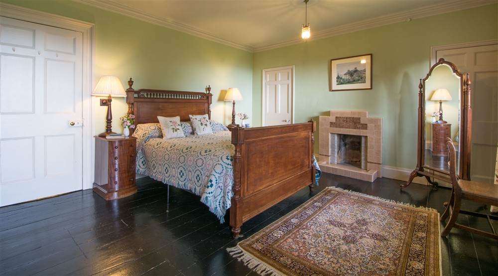 One of the double bedrooms at Egryn in Nr Barmouth, Gwynedd