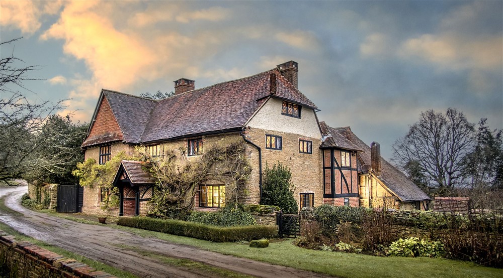 The exterior of Emley Farmhouse, Surrey at Egryn in Nr Barmouth, Gwynedd