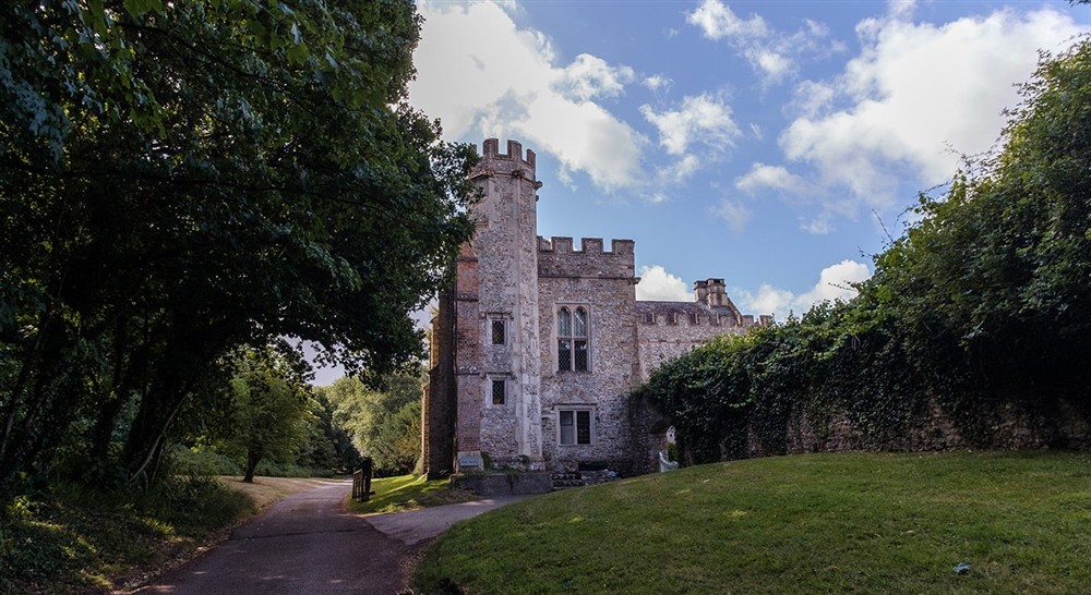 The exterior of Shute Barton, Devon at Egryn in Nr Barmouth, Gwynedd