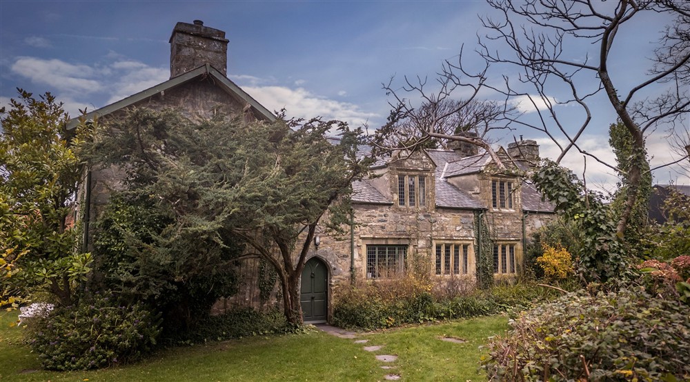 The front of Egryn, a Grade II listed medieval house, Wales (photo 2) at Egryn in Nr Barmouth, Gwynedd