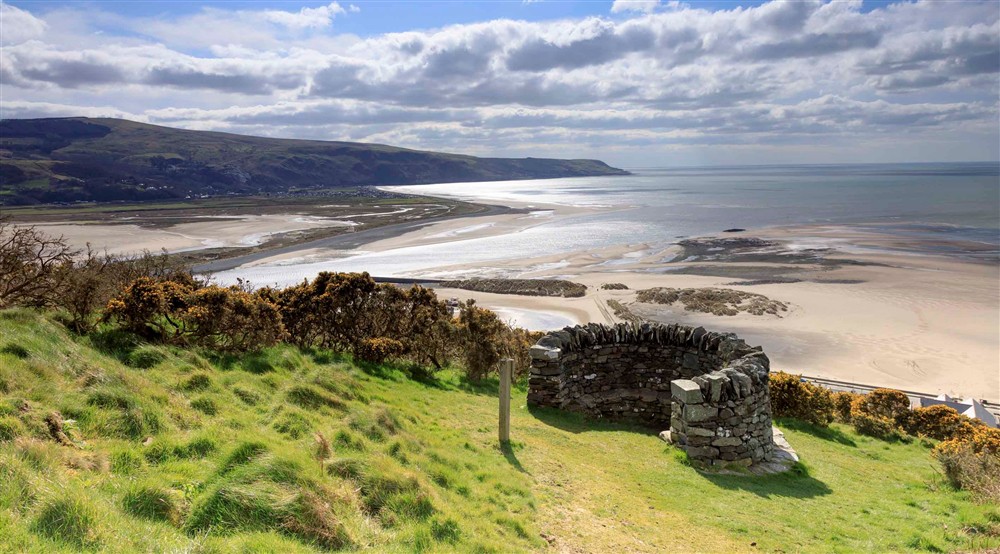 View from Centenary Viewpoint, Dinas Oleu, Wales at Egryn in Nr Barmouth, Gwynedd