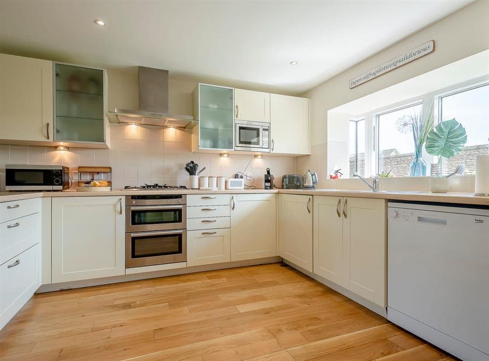 Kitchen at Eider Cottage at Lower Mill in Cirencester, Gloucestershire