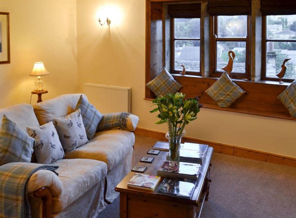 Living room at Eider Cottage in Holmfirth, West Yorkshire