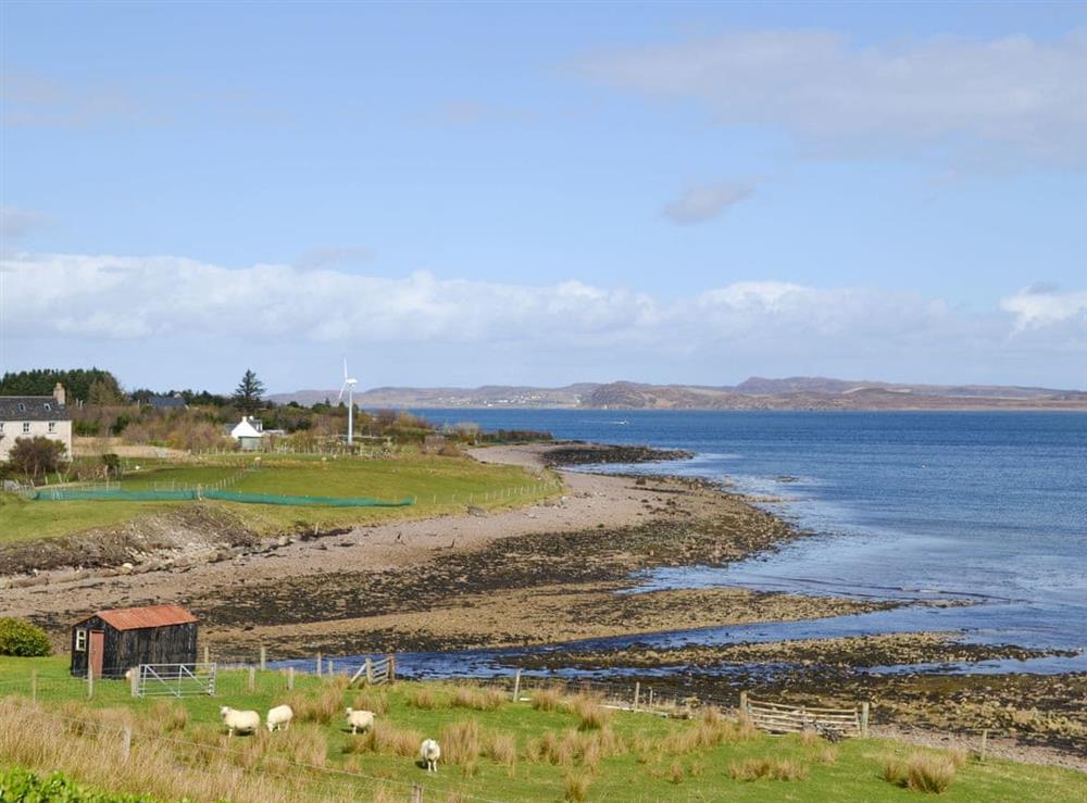 Picturesque local view at Eilean View (Island View) in Inverasdale by Poolewe, Ross-Shire