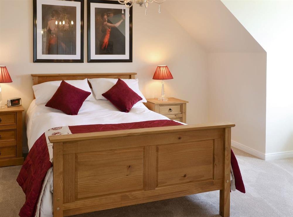 Relaxing double bedroom at Eilean View (Island View) in Inverasdale by Poolewe, Ross-Shire