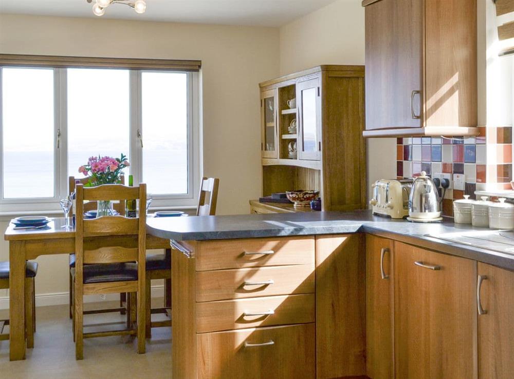 Spacious kitchen/diner at Eilean View (Island View) in Inverasdale by Poolewe, Ross-Shire