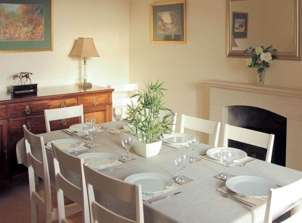 Elegant dining room at Einich in Newtonmore, near Aviemore, Inverness-Shire