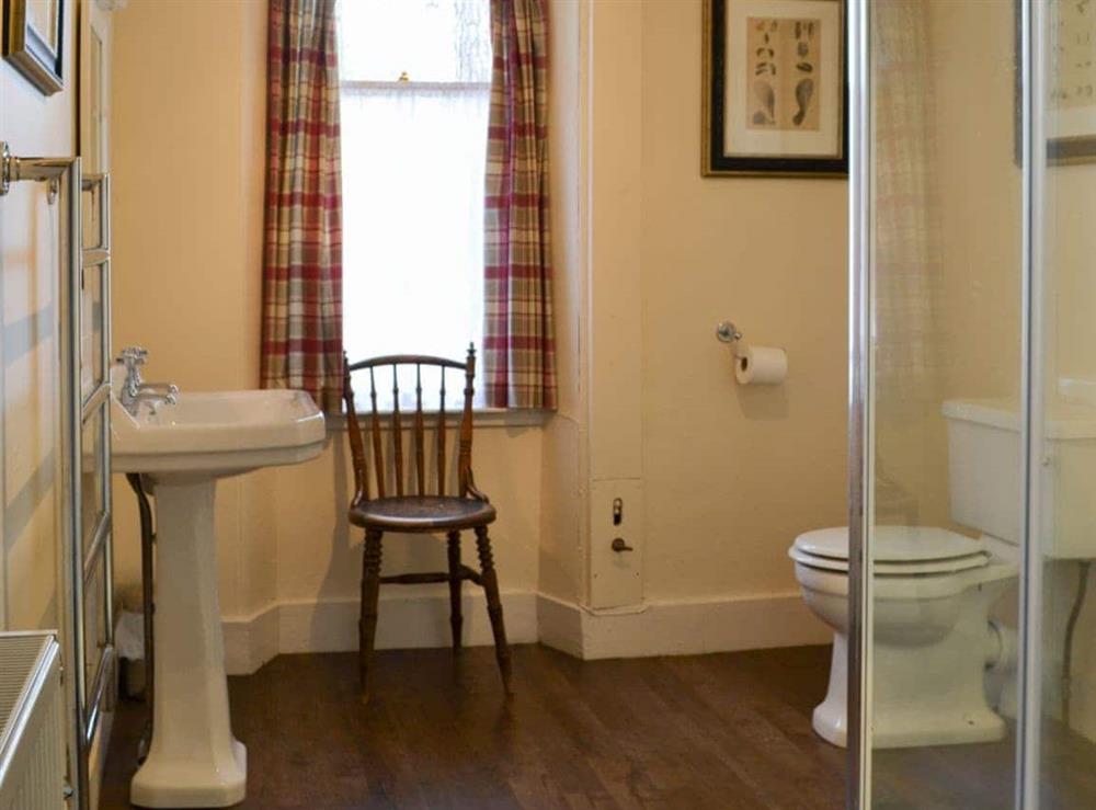 Ground floor WC with shower cubicle at Einich in Newtonmore, near Aviemore, Inverness-Shire