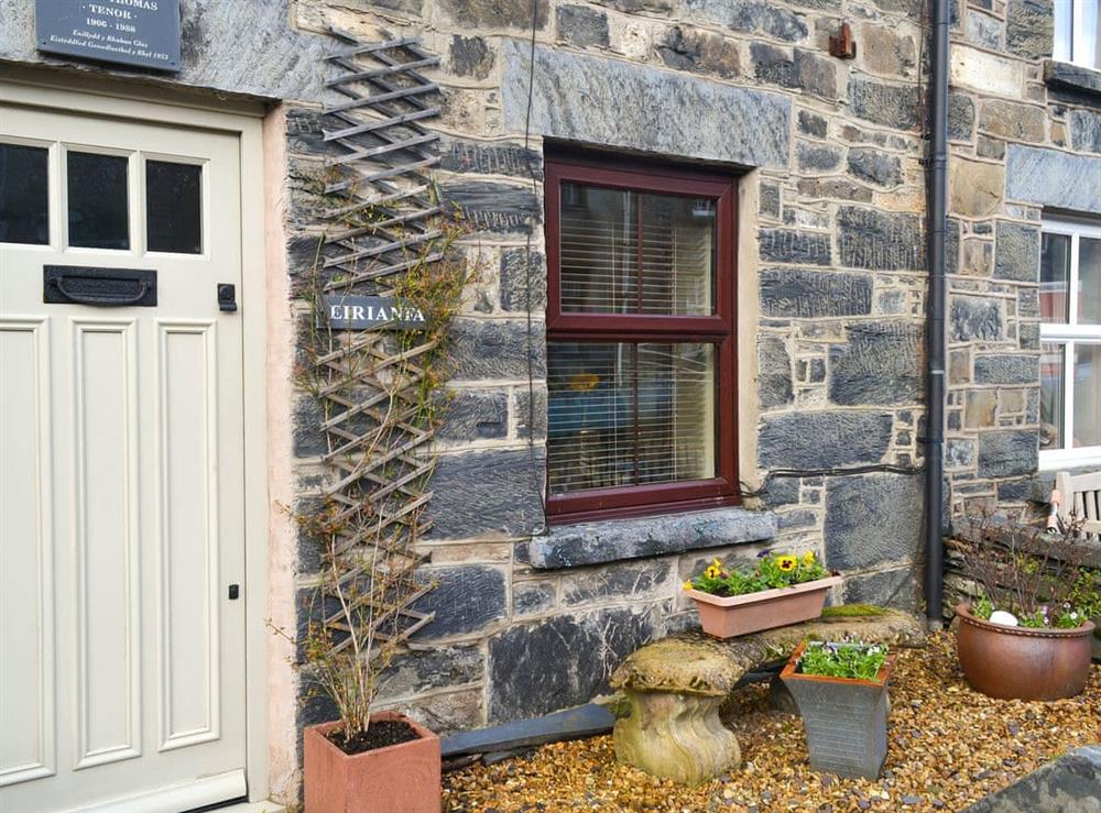 Traditional Welsh stone terraced cottage