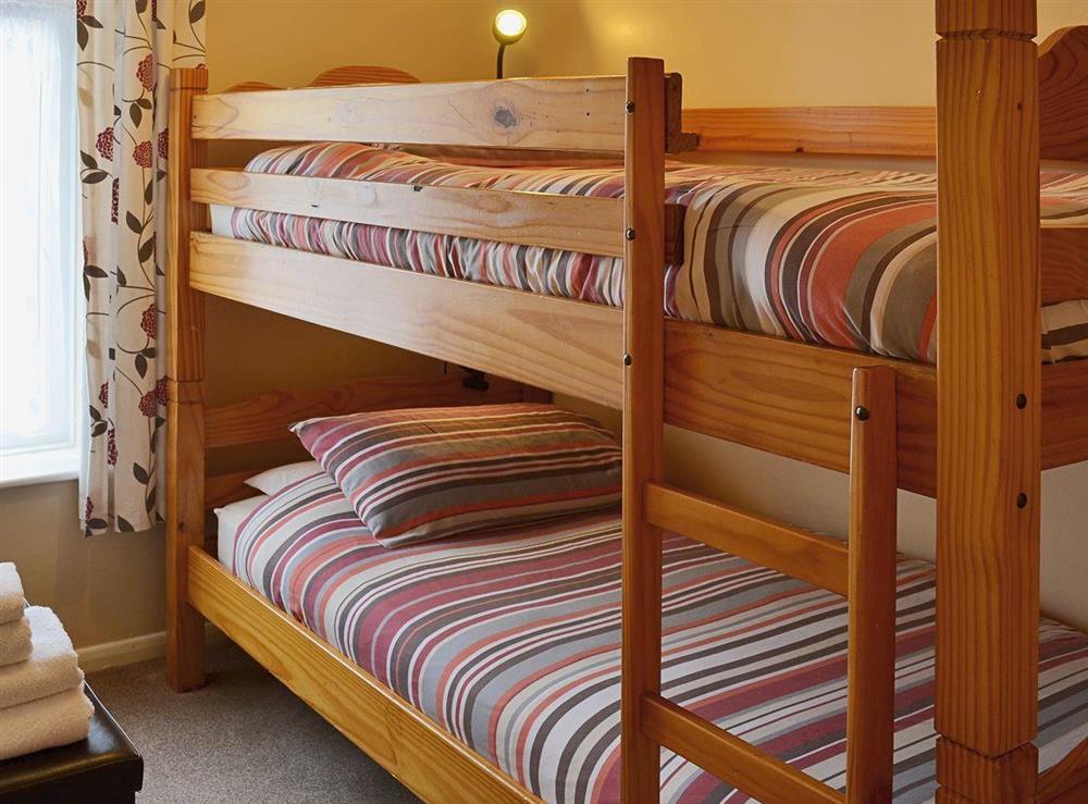 Bunk bedroom at Eldin Hall Cottage Four in Cayton Bay, near Scarborough, North Yorkshire