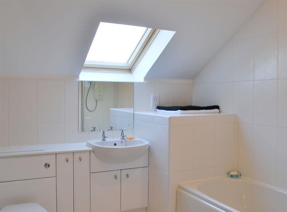 Bathroom with shower over the bath at Eldoret in Inverness, Highlands, Inverness-Shire