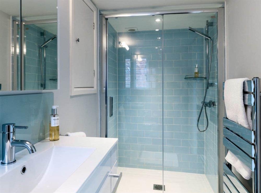 Attic shower room at Eldred House in Layer-de-la-Haye, near Colchester, Essex