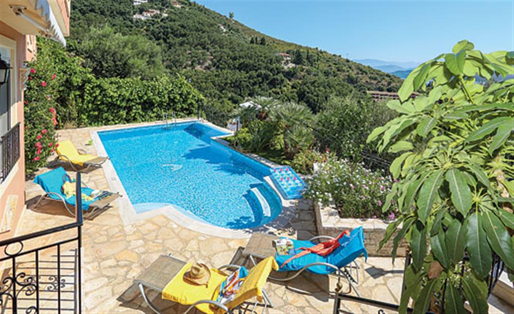 Swimming pool at Eleni, Kalami Corfu, Greece