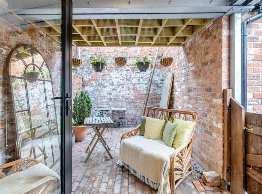 Outdoor area at Eleni Loulou in Ellesmere, Shropshire