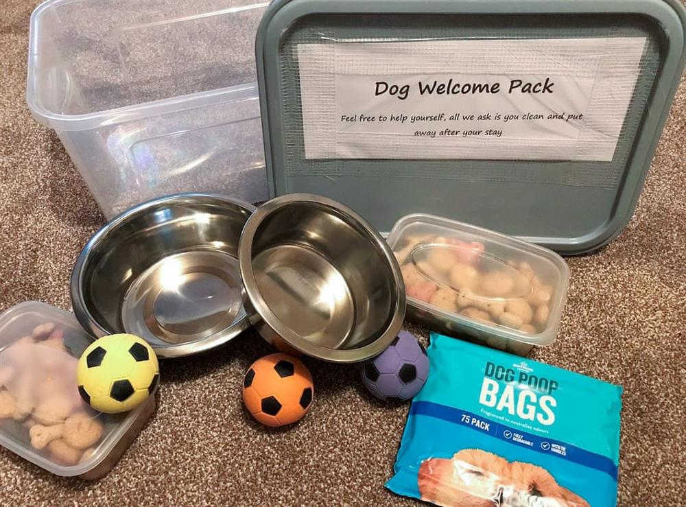 Dog welcome pack at Elizabeth Cottage in Hinderwell, near Whitby, North Yorkshire