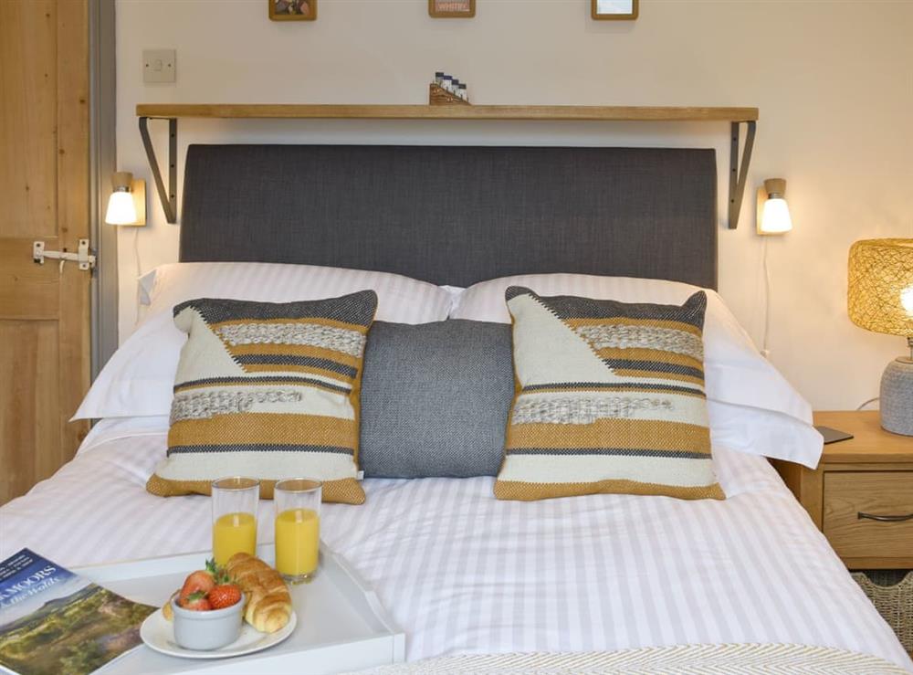 Relaxing double bedroom at Elizabeth Cottage in Hinderwell, near Whitby, North Yorkshire