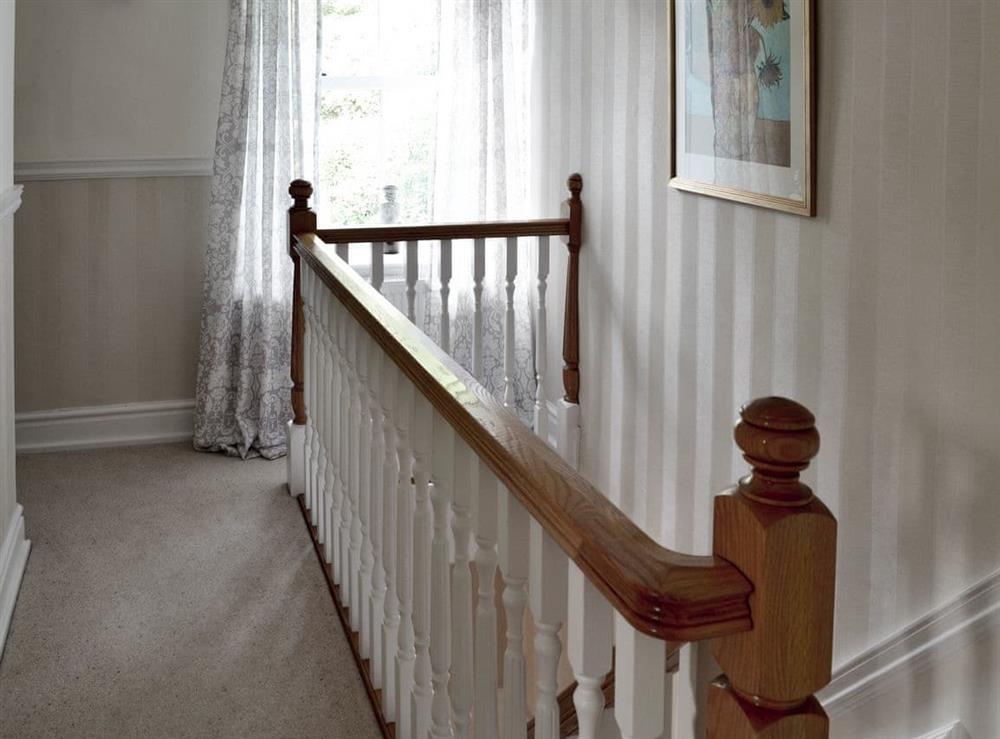 Airy hallway and stairs at Ellerside in Cark, near Cartmel, Cumbria