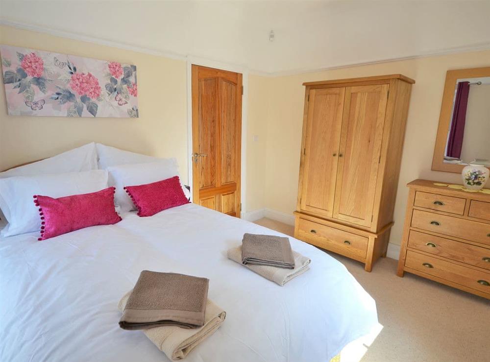 Delightful bedroom with king-size bed at Ellerside in Cark, near Cartmel, Cumbria